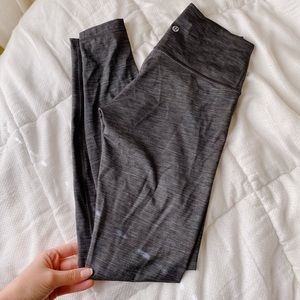 lululemon heather grey wunder under legging
